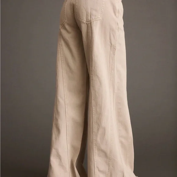12th Tribe Sierra Beige Low Rise Wide Leg Jean - Picture 5 of 7